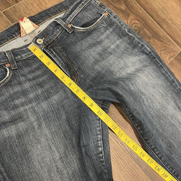 Lucky Brand Dungarees Jeans Bootcut Embroidered Denim Women's Size 14/32 - Picture 4 of 11